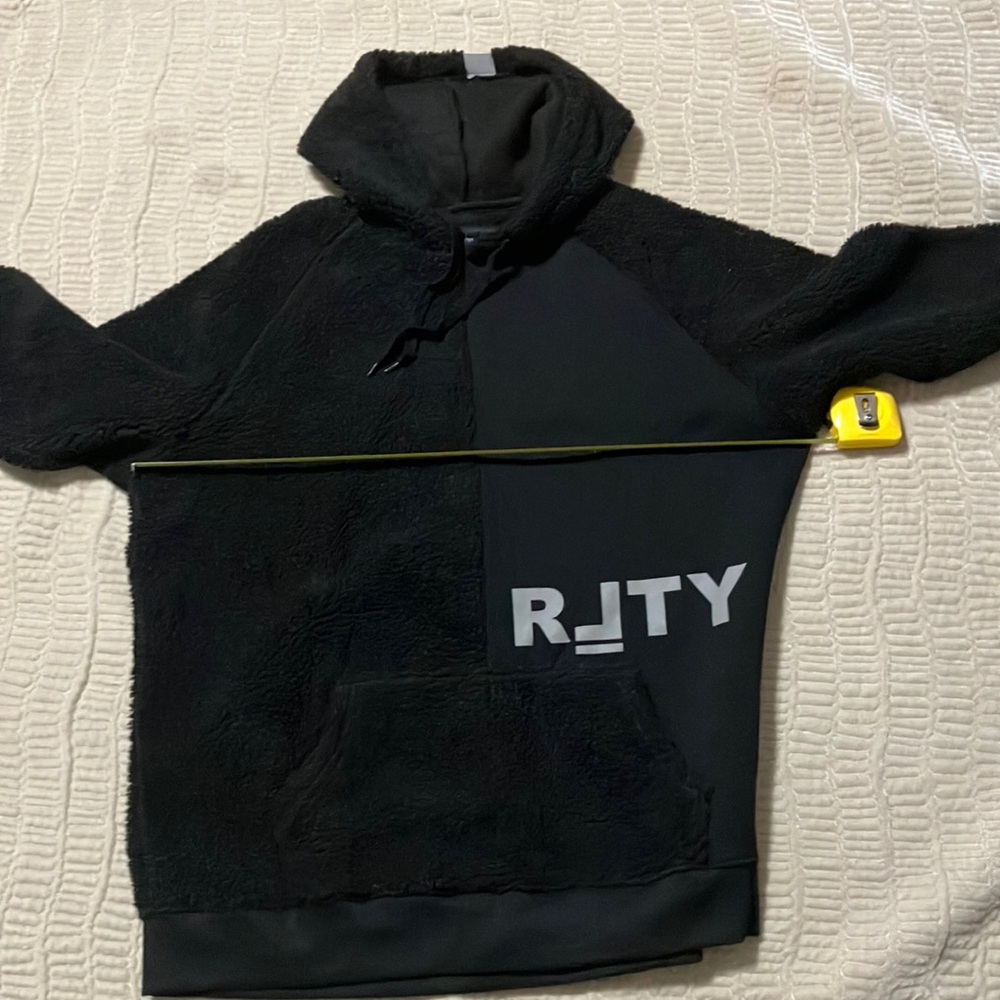 Men’s sherpa fleece hoodie, size XL